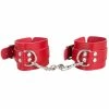 Brand new ❤️ Bondara Red Faux Leather Essential Handcuffs 😍