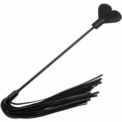 Best Sale 🎁 Bondara Ace Of Hearts Double Ended Flogger And Crop - 24 Inch 💯