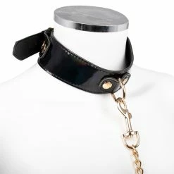 Best deal 🔔 Bondara Luxe Pleasure Prism PU Collar And Leash 🤩 -Bondage Shop Online unnamed file 21