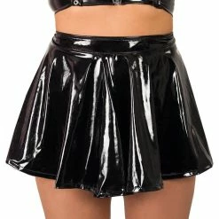 Best reviews of ❤️ Bondara Siren Wet Look Zip-Up Mini Skater 👗 Skirt 🎁 -Bondage Shop Online unnamed file 345