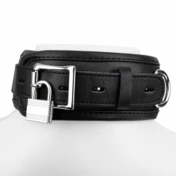 Cheap 🎉 Bondara Luxe Erotica Black Leather Lockable Collar 🛒 -Bondage Shop Online unnamed file 37