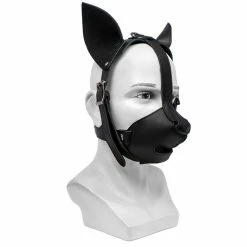 Best Sale 🥰 Bondara Top 🐕 Dog Faux Leather Puppy Mask 😍