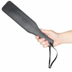 Wholesale 👏 Bondara Black Faux Leather Red Suede Paddle ? 11.75 Inch 🔔 -Bondage Shop Online unnamed file 399