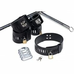 Outlet ❤️ Bondara&Sex Master Series Imprisoned Metal Stockade With Dildo ? 7.5 Inch 🎁 -Bondage Shop Online unnamed file 437