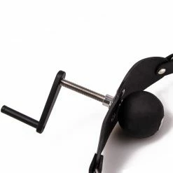 Discount 🥰 Bondara Crank It! Real Leather Depth Adjust Ball Gag ❤️ -Bondage Shop Online unnamed file 465