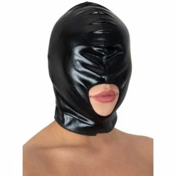 Budget 🔔 Bondara Wet Look Open Mouth Deprivation Hood 🌟
