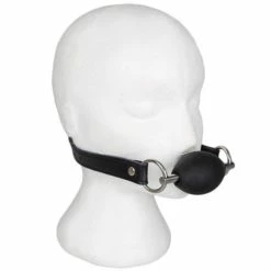 Wholesale 😀 Bondara Luxe Black Silicone Oval Ball Gag ❤️ -Bondage Shop Online unnamed file 589