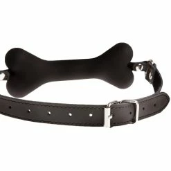 Buy ⌛ Bondara Bad 🦮 Dog Leather And Silicone Bone Bit Gag 😀 -Bondage Shop Online unnamed file 616