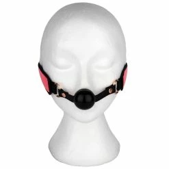Best deal 💯 Bondara Pink Kink Rose Gold Soft Velcro Bondage Ball Gag 🎉 -Bondage Shop Online unnamed file 662