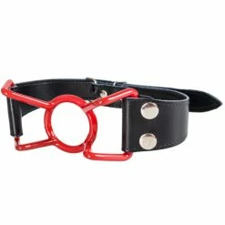Promo ⭐ Bondara Luxe Red PVC 🧥 Coated Spider Mouth Gag ⭐
