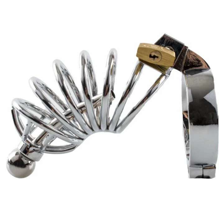 Outlet ๐ฏ Torment Stainless Steel Chastity Cage With Penis Plug โญ 4 Outlet ๐ฏ Torment Stainless Steel Chastity Cage With Penis Plug โญ - Image 4