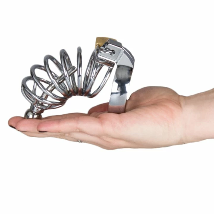 Outlet ๐ฏ Torment Stainless Steel Chastity Cage With Penis Plug โญ 5 Outlet ๐ฏ Torment Stainless Steel Chastity Cage With Penis Plug โญ - Image 5