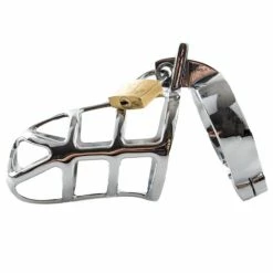 Best Pirce ✨ Torment Stainless Steel Gladiator Chastity Cage 🎉 -Bondage Shop Online unnamed file 726