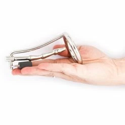 Budget ⭐ Torment Stainless Steel Humped Cock Trap - 10.7cm 🛒 -Bondage Shop Online unnamed file 758