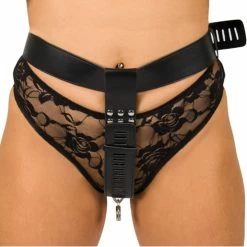 Flash Sale 🔥 Bondara 👩 Women?s Faux Leather Chastity Belt 👍
