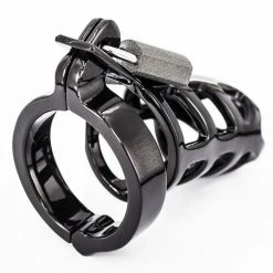 Brand new ⌛ Torment Stainless Steel Black Chrome Plated Cock Cage 🎁 -Bondage Shop Online unnamed file 772