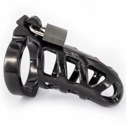 Brand new ⌛ Torment Stainless Steel Black Chrome Plated Cock Cage 🎁 -Bondage Shop Online unnamed file 773
