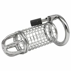Outlet 👍 Torment Matrix Stainless Steel Padlocked Chastity Cage ⭐