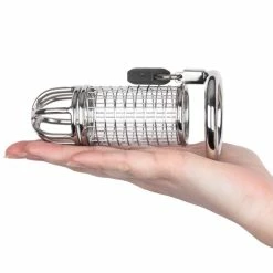 Outlet 👍 Torment Matrix Stainless Steel Padlocked Chastity Cage ⭐ -Bondage Shop Online unnamed file 781