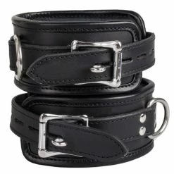 Brand new 🔔 Bondara Luxe Saddle Leather Heavy Duty Padded Ankle Cuffs ✔️ -Bondage Shop Online unnamed file 84
