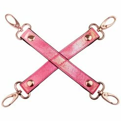 Wholesale ✔️ Bondara Pink Kink Faux Leather Rose Gold Hogtie Connector 💯
